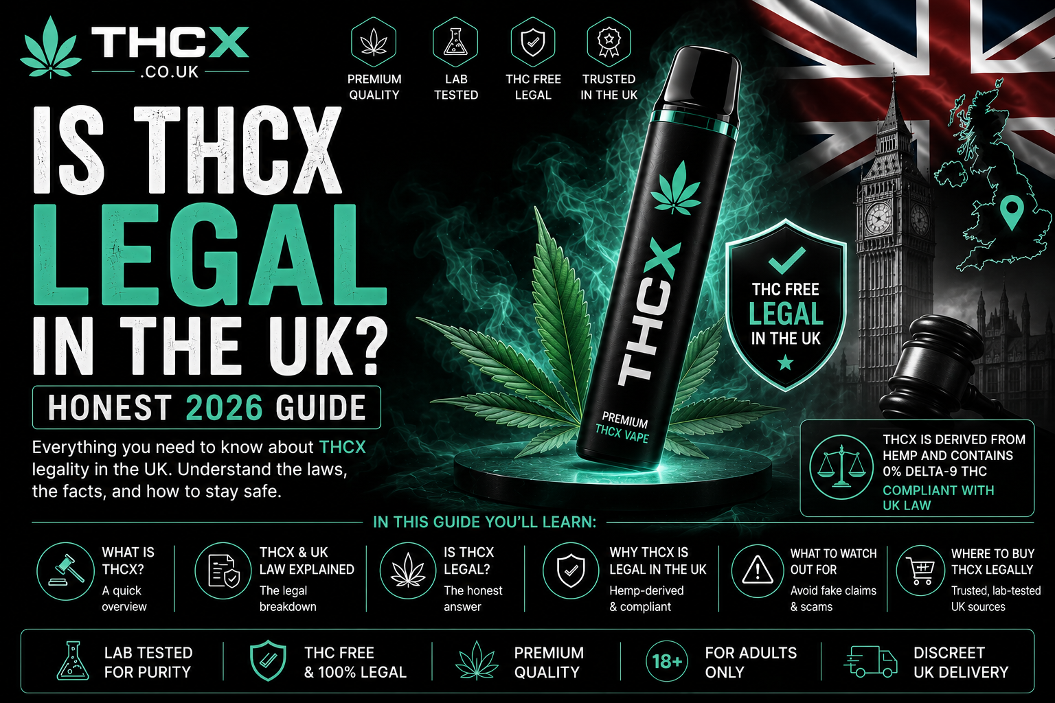 Is THCX Legal in the UK? | Honest 2026 Guide