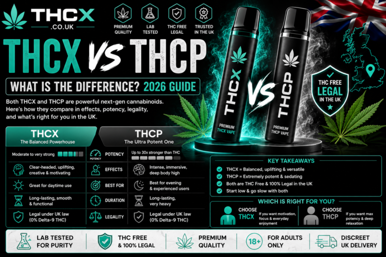 THCX vs THCP UK | What Is the Difference? 2026 Guide