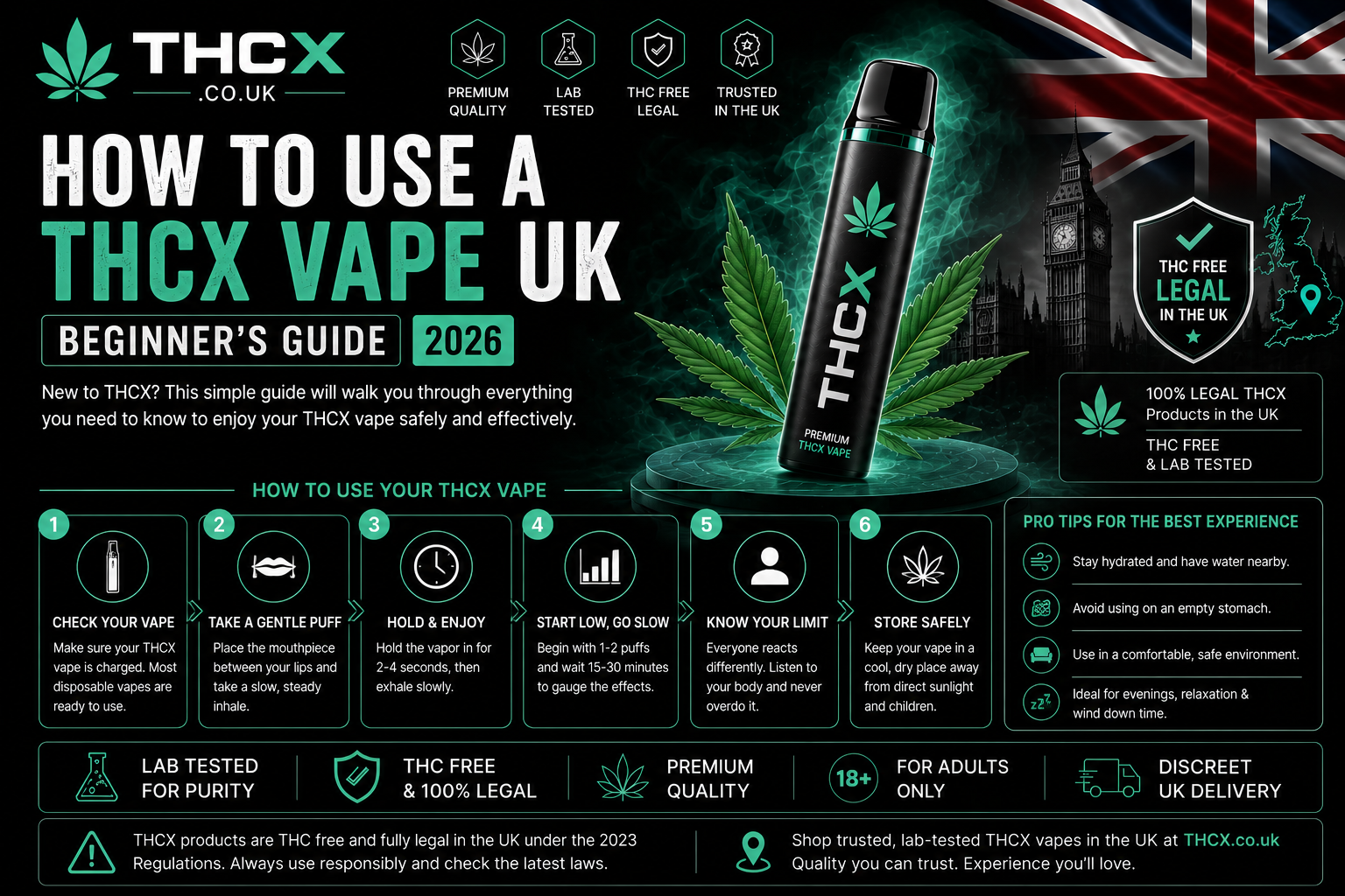 How to Use a THCX Vape UK | Beginner's Guide 2026